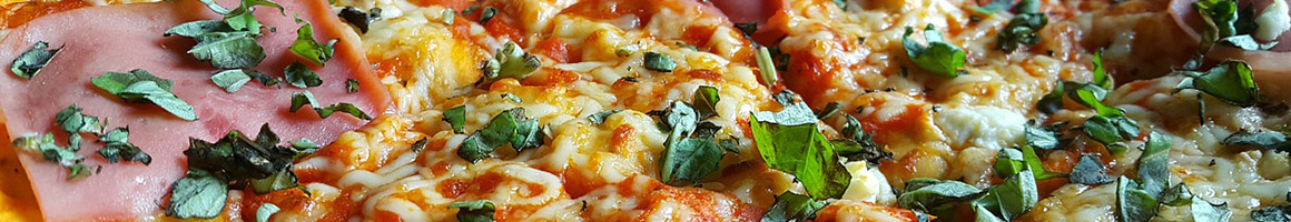 Eating Italian Pizza at Bigalora Wood Fired Cucina restaurant in Ann Arbor, MI.